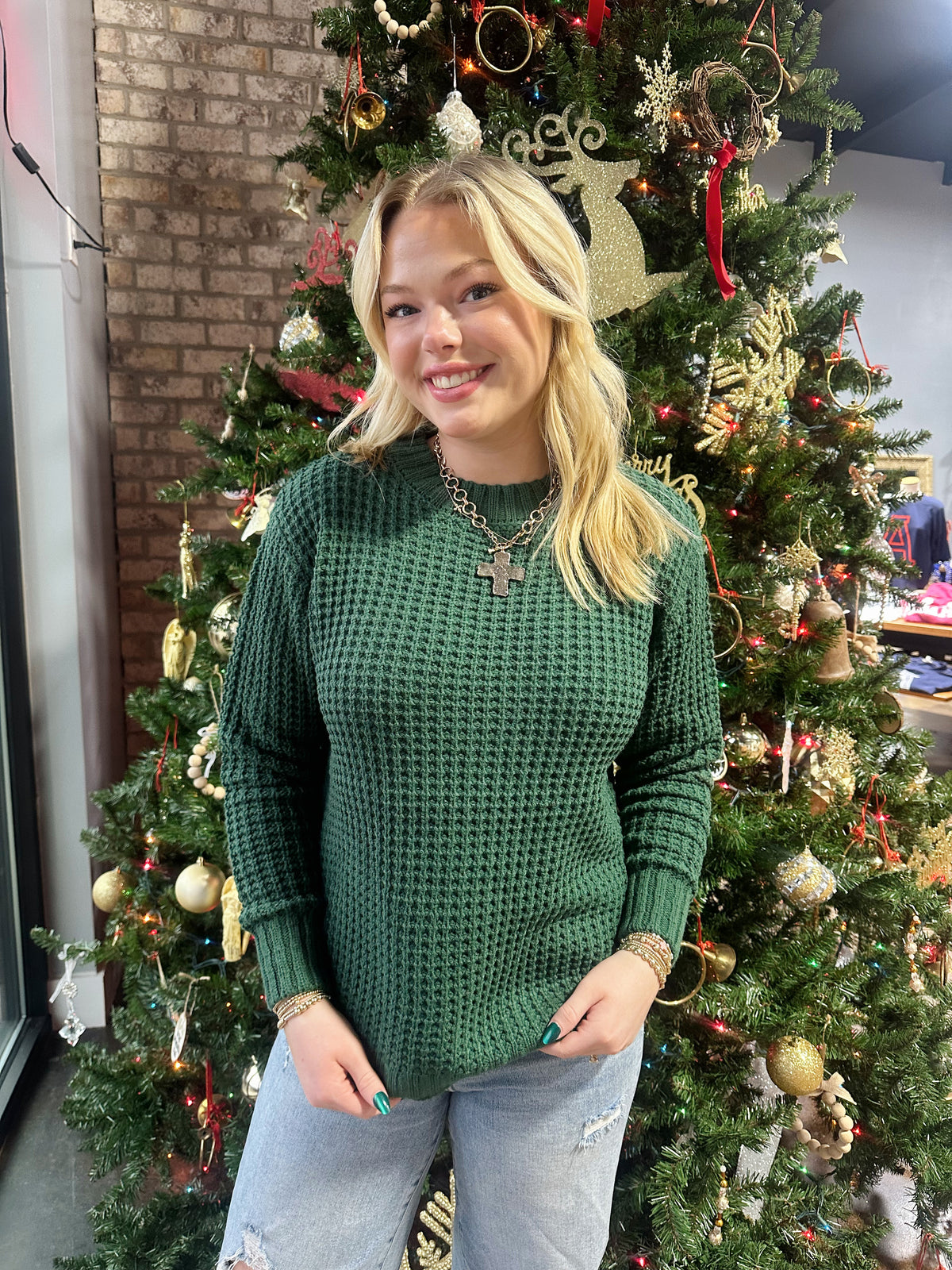 Nora open knit sweater