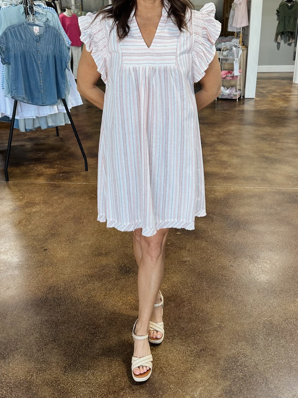 Striped Babydoll Dress