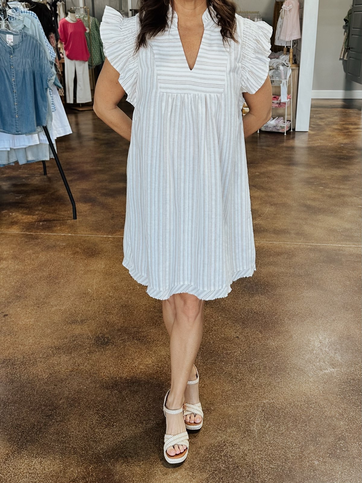 Striped Babydoll Dress