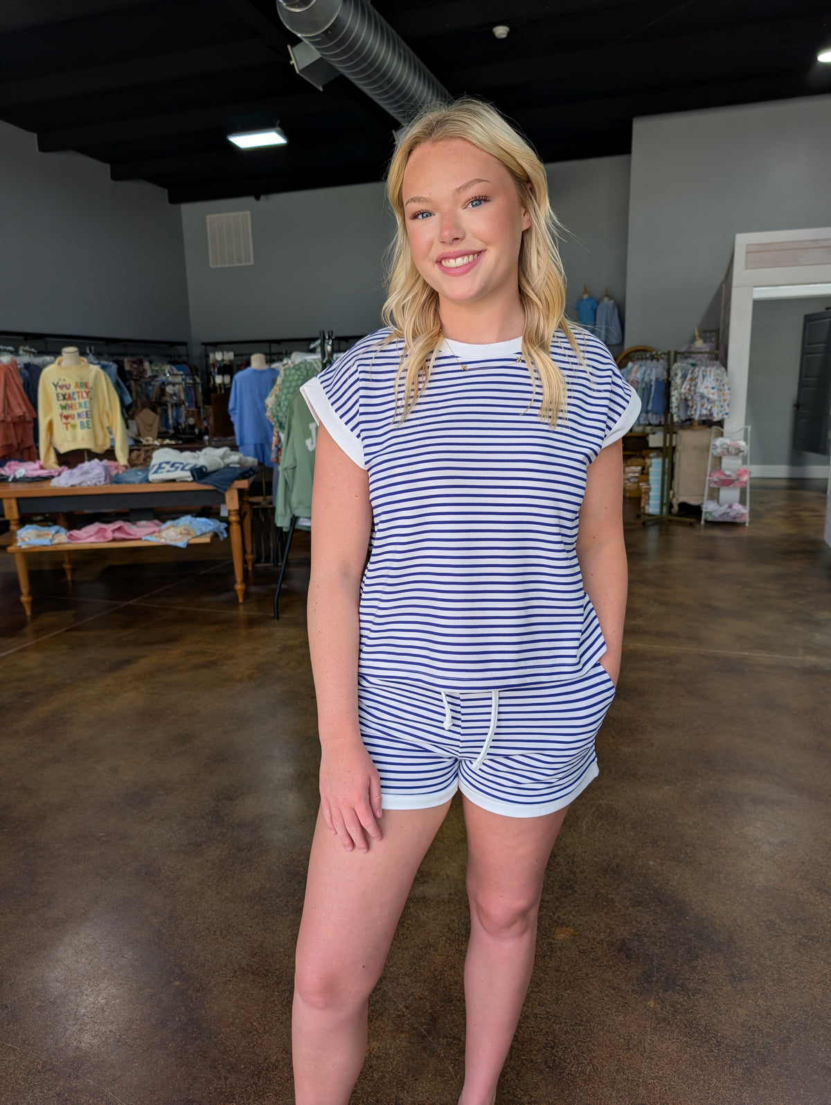 Textured Striped set