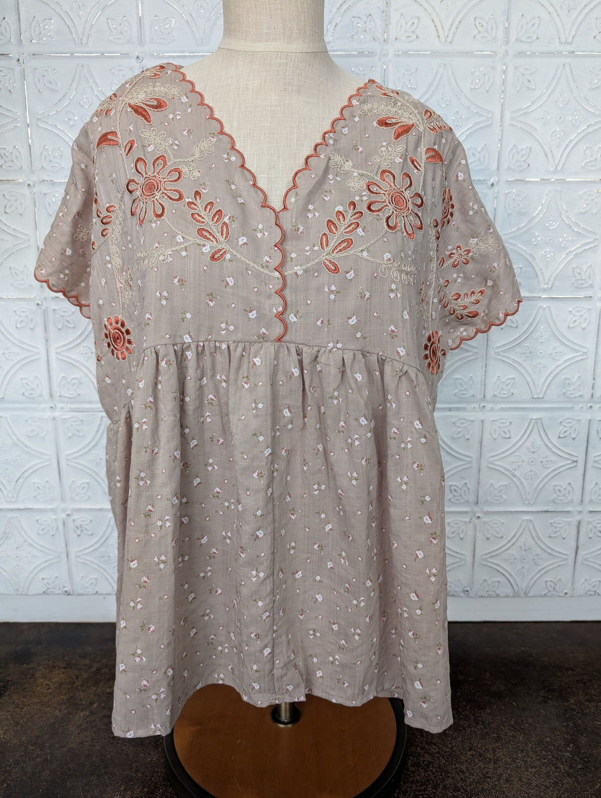 Embroidery Detailing Top