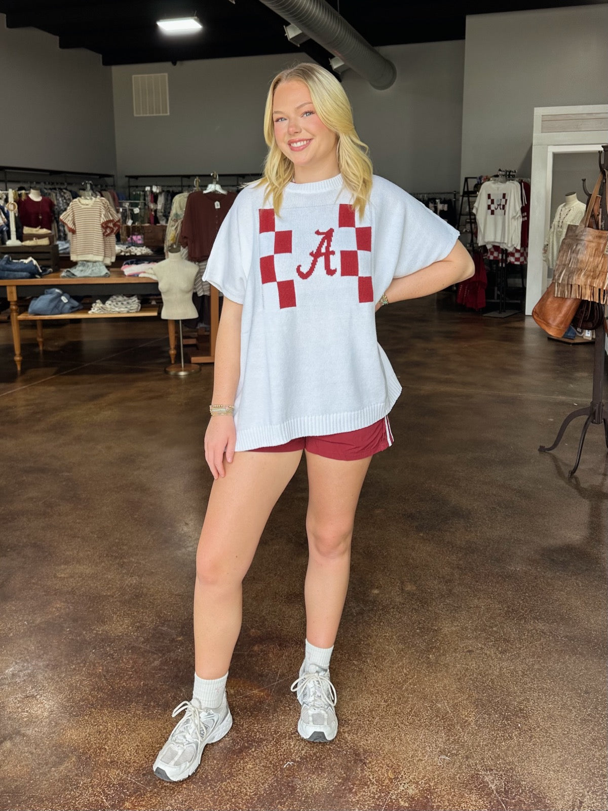 "A" SWEATER TOP