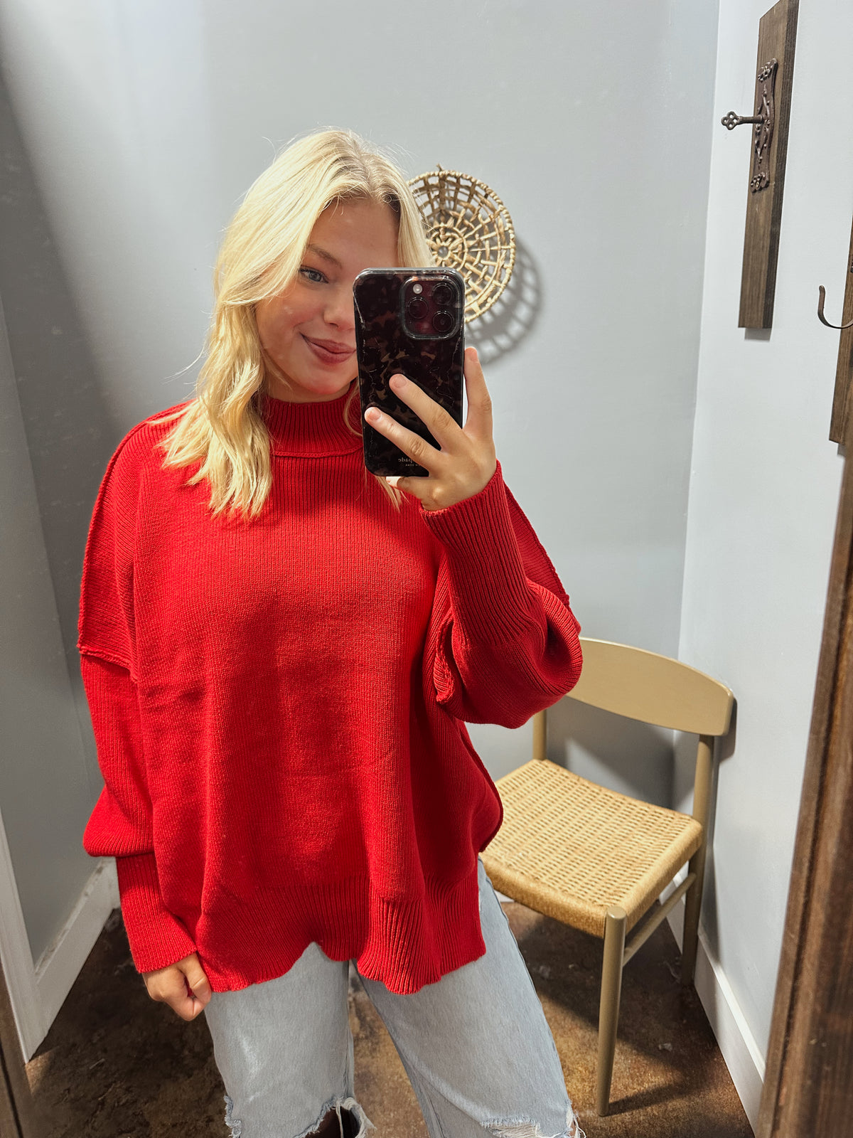 Oversize Side Slit Sweater