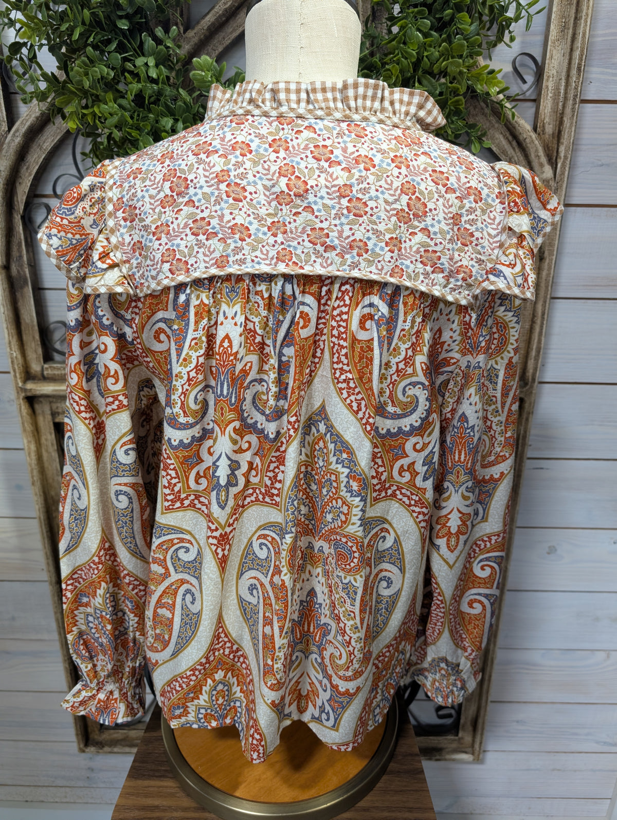 Rust Mix print top