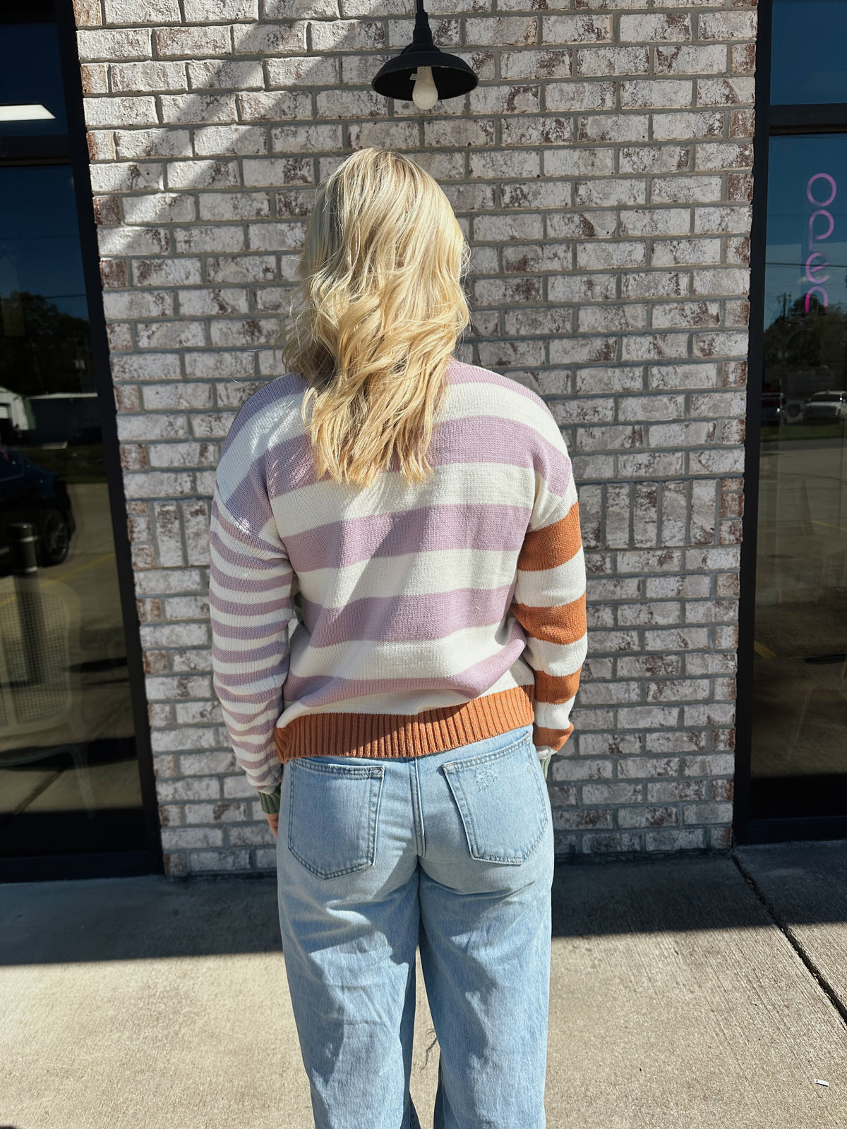 Multi Color Stripe Sweater