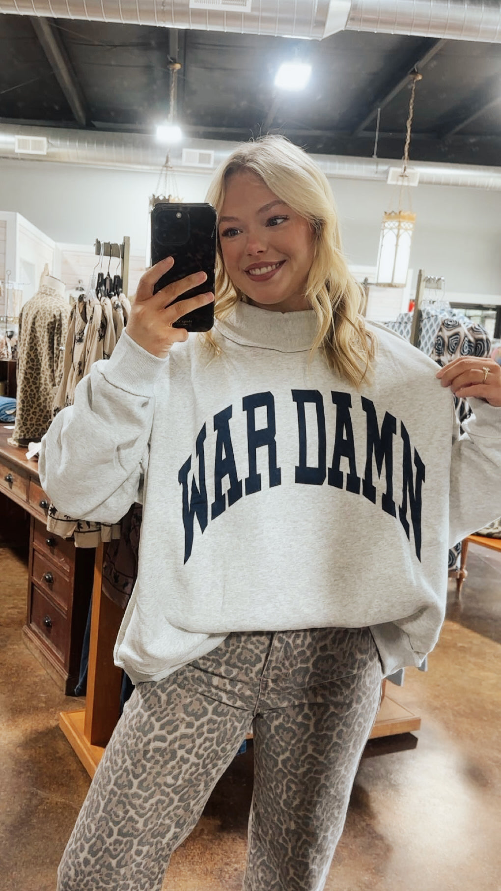War Damn  &amp; Tigers  Reversible Sweatshirt